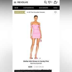 Revolve Pink Off Shoulder Dress